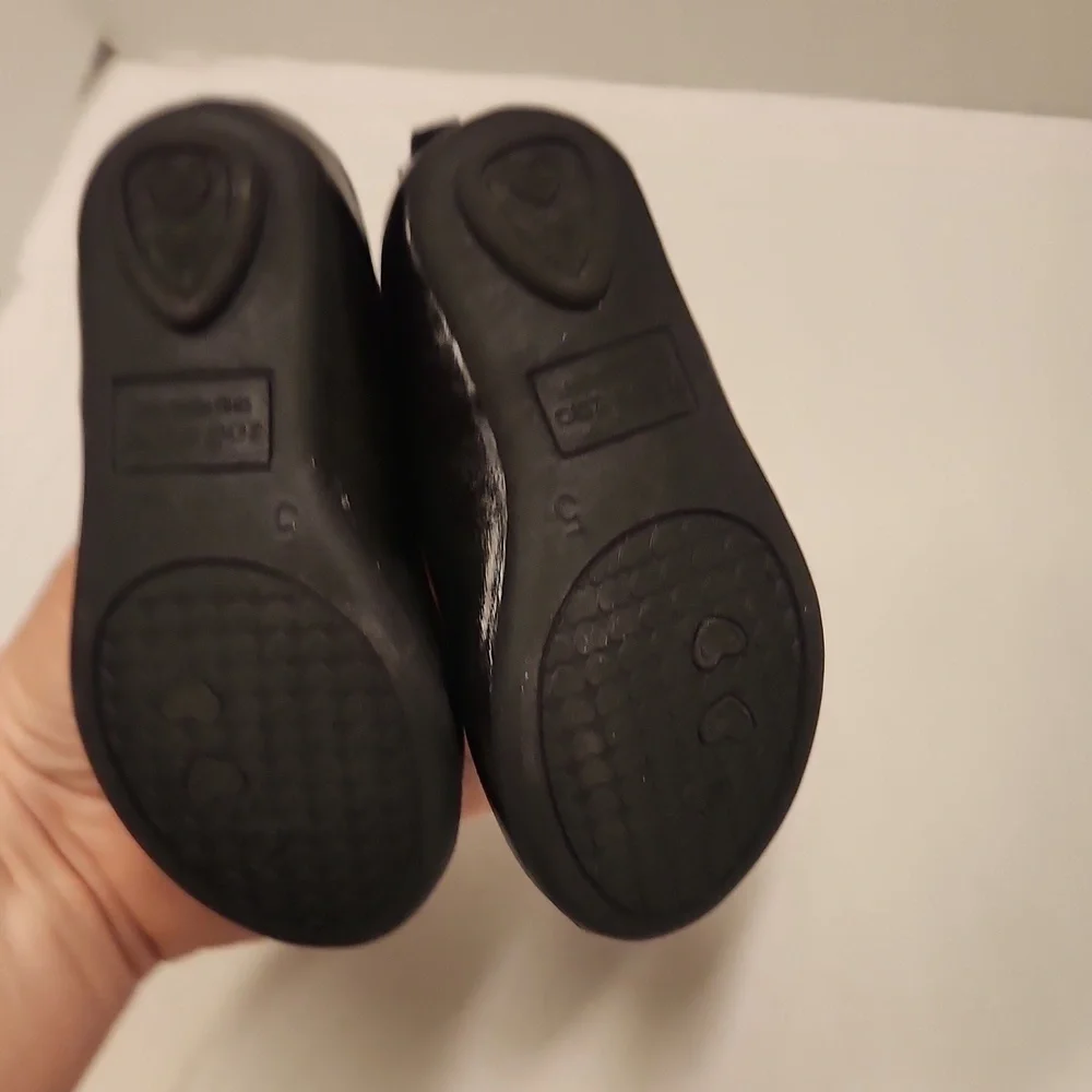 Zoe & Zac Girls Shoes Size 5 Black Mary Jane Flats